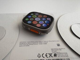 Apple Watch Ultra 2 49mm , Titanium Olive Alpine Loop L - 8