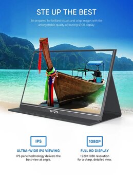 Arzopa S1 Table Portable Laptop Monitor | 15.6'' FHD 1080P - 8