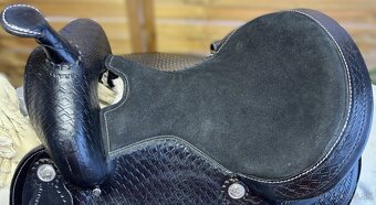 Westernový sedlový komplet 11) černý - 8
