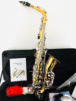 Predám nový Es- Alt saxofón- kópia k modelu Yamaha- pekný zv - 8