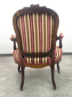 honosné rokokové kresielka 1900 - 8