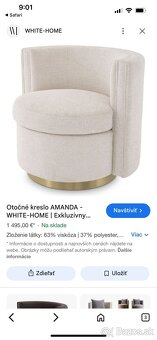 Luxusné kreslá Eichholtz Amanda - 8