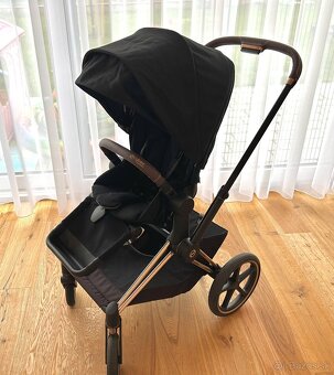 Komplet set Cybex Priam Rose gold + Spring Blossom dark - 8
