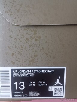 Jordan 4 Retro SE Craft Olive ✔️44,5✔️46✔️47,5 - 8