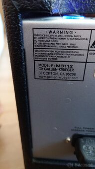 200W 12" Basové kombo GK MB112 - 8