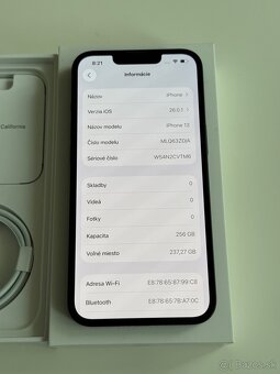 iPhone 13, Midnight, 256GB - 8