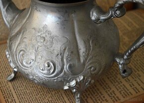 Starý mosadzný čajník z Maroka (25x14cm) - 8