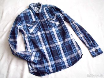 Superdry pánska slim košeľa roll up rukáv M - 8