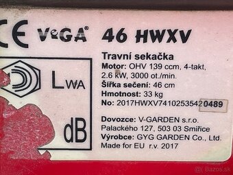 Predám kosačku s pojazdom VEGA - 8