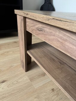 Konferenčný stôl 100x60 cm - pevný, imitácia dreva - 8