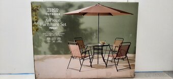 Záhradný slnečník so stoličkami-komplet set - 8