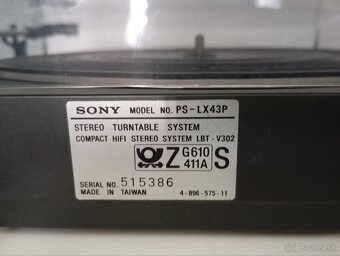 Gramofón Sony PS-LX43P - 8