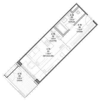 Lukratívny 4 izb. byt v novostavbe projektu BlueWave Apartme - 8