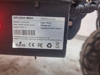 Boyueda 5600w 28Ah elektrokolobežka - 8
