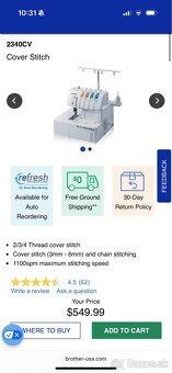 Coverlock Cover Stitch 2340CV - 8