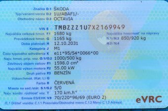 Skoda Octavia 1,6 - 8