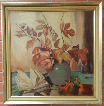 Starožitné obrazy s motívom zátišia - 8