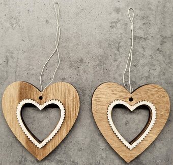 Vianočné drevené ozdoby: 1 ks / 1,10 € - 8