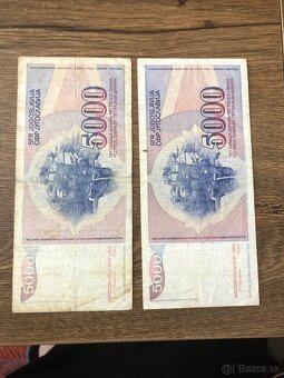 Bankovky JUHOSLAVIA 5 - 8