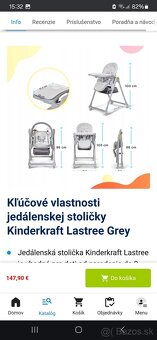 Jedálenská stolicka Kinderkraft - 8