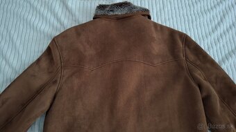 Pánsky kožuch zateplený kabát, veľ.L - 8