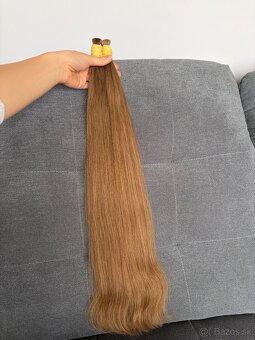 Ruské vlasy surove copy/keratin - 8