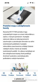 Vysávač a parný mop v jednom Rowenta RY7777WH - 8
