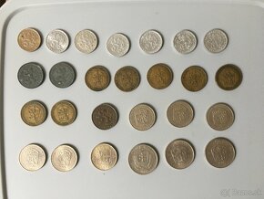 Predám československé mince 1919 - 1992 aj po 1 kuse - 8