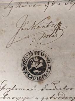 Staré dokumenty 1869 - 8