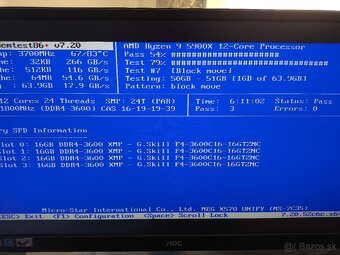Ryzen 9 5900X + 64GB RAM +MSI MEG X570 UNIFY - 8