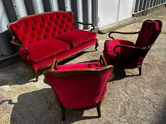 Starožitná neobaroková sedacia súprava - 8