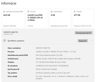 Dell Precision 7550 - 8