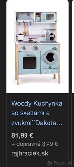 Detská kuchynka Woody s ikea zeleninou a ovocím - 8