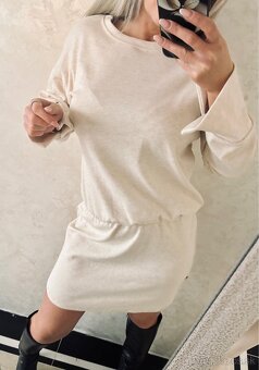 Damske pohodlne šatičky Ema cream - 8