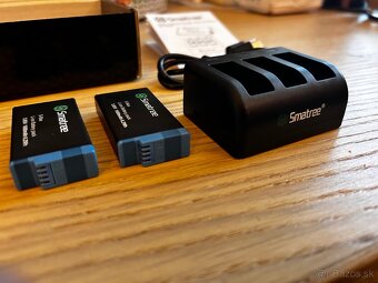Nabíjačka Smatree a 2ks batérie pre Gopro hero max - 8
