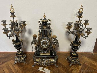 Imperial Brevettato Franz Hermle Mantle Clock & Candelabra - 8