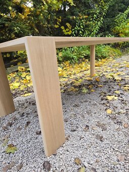 Jedálenský dubovy stôl,  masív dub 2200x880,750 - 8