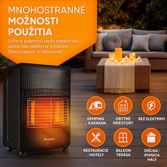 plynový ohrievač 4200W 4,2kW - 8