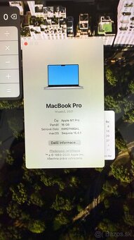 Macbook PRO 14" M1 16GB RAM, 512GB DISK - 8