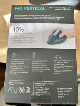 Predam novu (nerozbalenu) mys 'Logitech MX Vertical' - 8