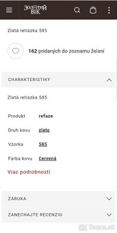 Zlatá retiazka a prívesok - 8