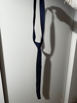 Tmavomodrý pánsky oblek- komplet set - 8