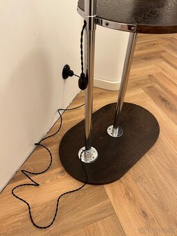 Podlahová chrómovaná lampa - funkcionalizmus - 8