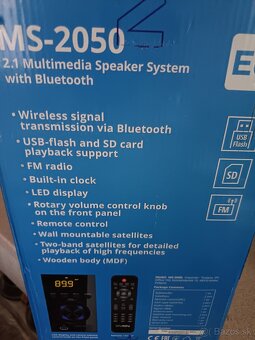 SVEN MS-2050, 2.1 multimediaálny speaker systém s BT, FM - 8