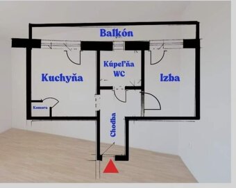 1-izbový byt s klimatizáciou a parkovacím miestom - 8