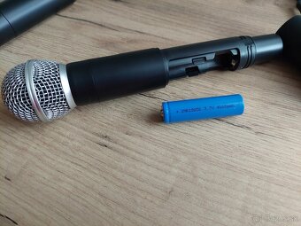 Bezdrôtové mikrofóny UHF ALPOWL s batériou 4000 mAh - 8