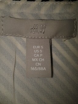 nové čierno biele pruhované šaty H&M veľ. M - 8