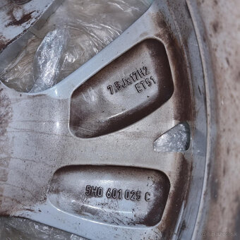 Hliníkové Volkswagen disky 5x112 R17 7,5J ET51 - 8