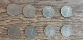 British Six Pence 5-strieborných, 15 cupro-nickel - 8