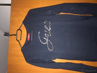 GUESS originál kráľovská Modra damske tricko S/M - 8